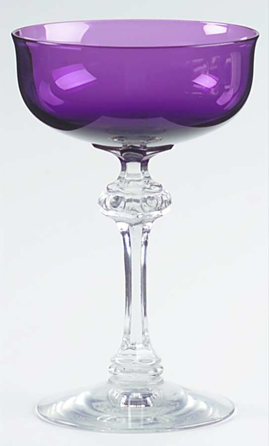 6013 Burgundy (Ameythyst) Champagne/Tall Sherbet by Fostoria-1