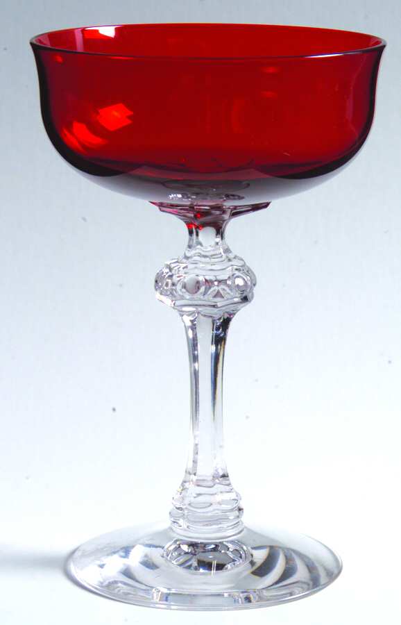 6013 Ruby Champagne/Tall Sherbet by Fostoria-1
