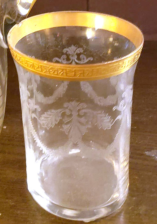 766-1 (Etched, Gold) Flat Tumbler by Fostoria-1