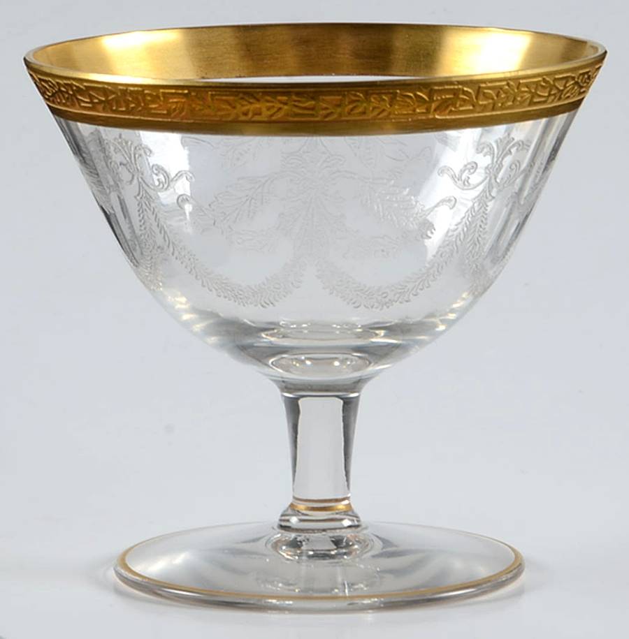 766-1 (Etched, Gold) Low Sherbet by Fostoria-1
