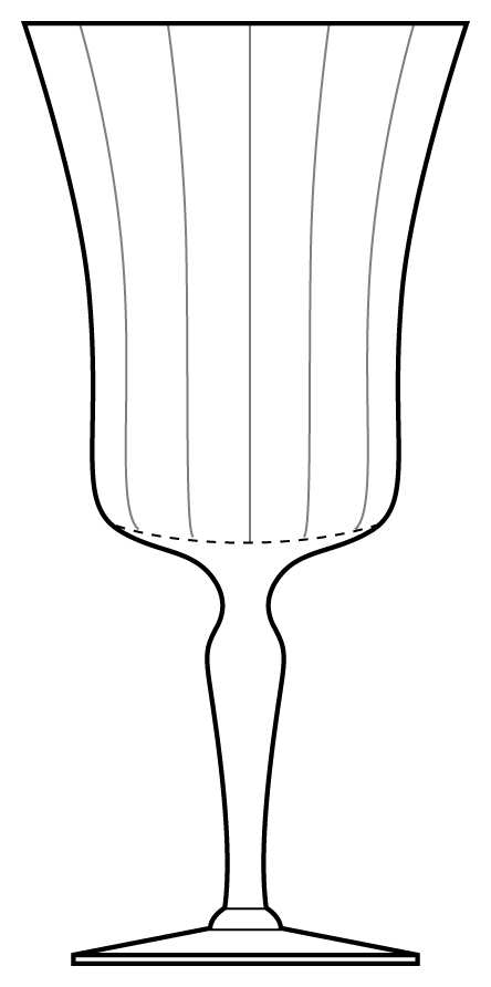 869 Clear Water Goblet by Fostoria-1