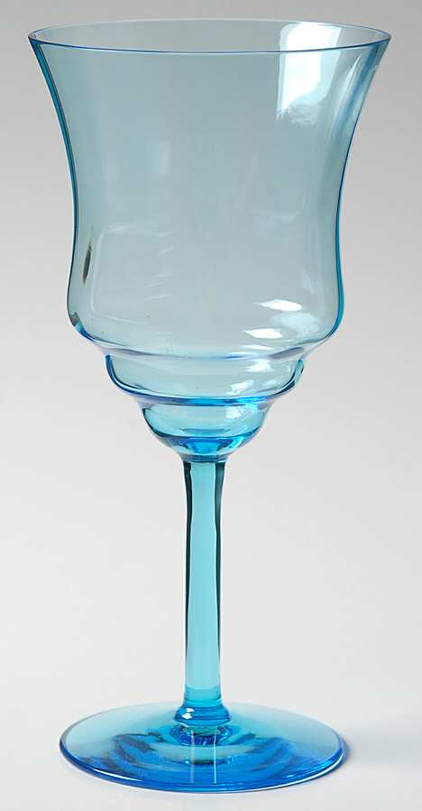 870 Blue (Electric Blue) Water Goblet by Fostoria-1