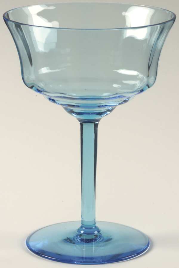 870 Blue (Electric Blue) Champagne/Tall Sherbet by Fostoria-1