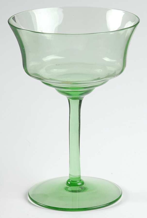 870 Green Champagne/Tall Sherbet by Fostoria-1