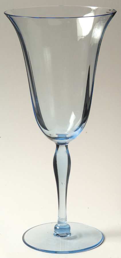 877 Blue (Azure) Water Goblet by Fostoria-1