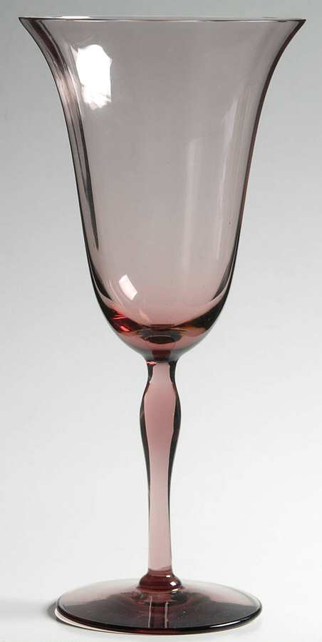 877 Orchid (Optic) Water Goblet by Fostoria-1