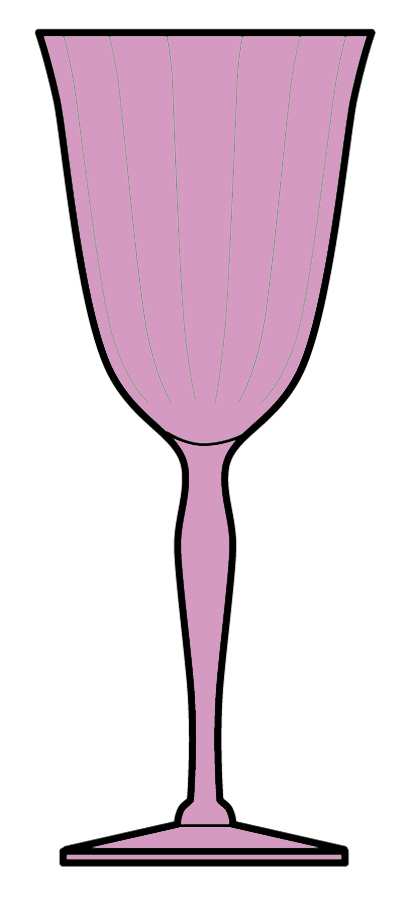 890 Burgundy Water Goblet by Fostoria-1