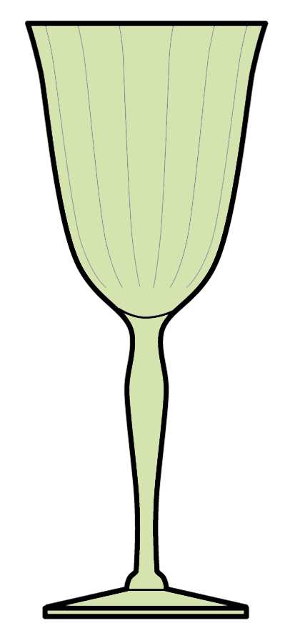 890 Green Water Goblet by Fostoria-1