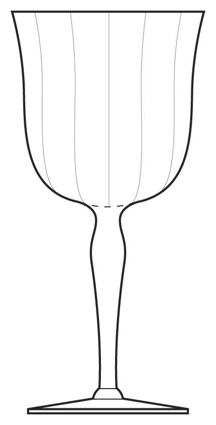 891 Clear Water Goblet by Fostoria-1