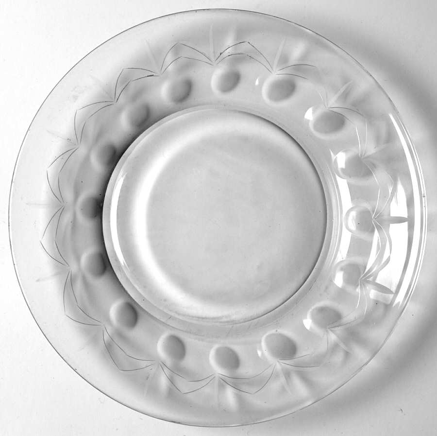 Aloha (Stem 6027, Cut 805) 7" Salad Plate by Fostoria-1