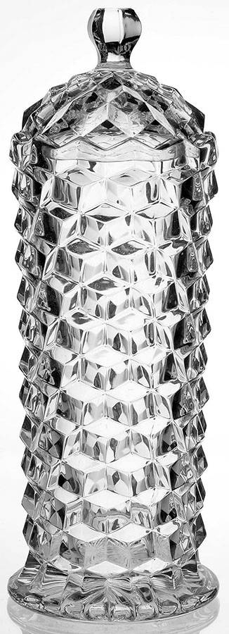 American Clear (Stem 2056) Straw Jar & Lid by Fostoria-1