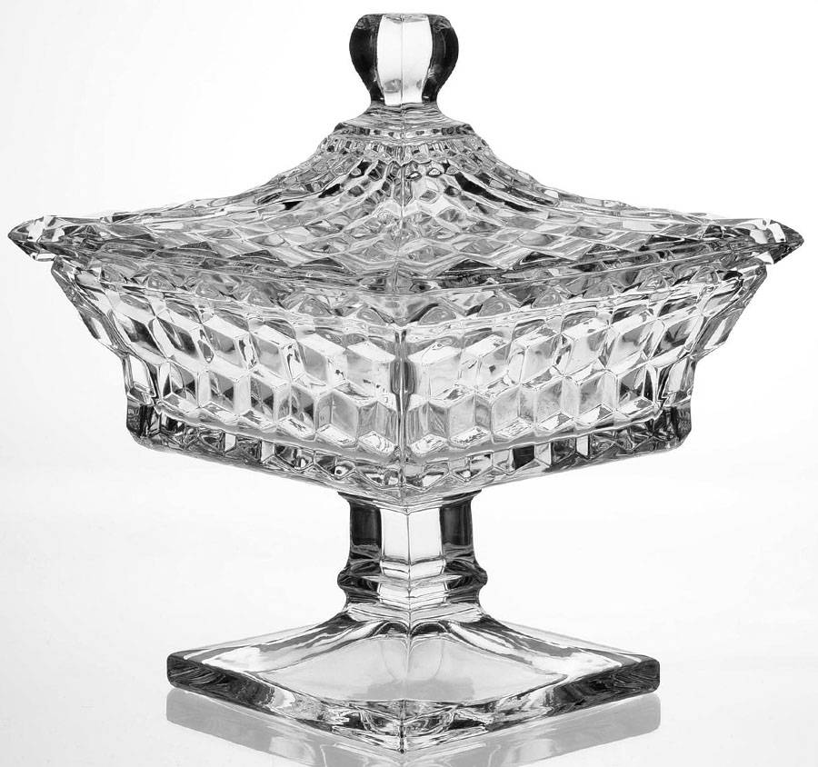 American Clear (Stem 2056) Small Wedding Bowl & Lid by Fostoria-1