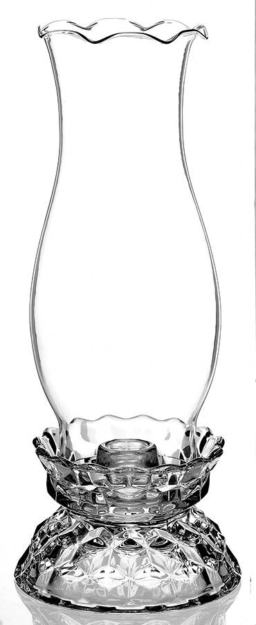 American Clear (Stem 2056) Hurricane Lamp & Globe by Fostoria-1