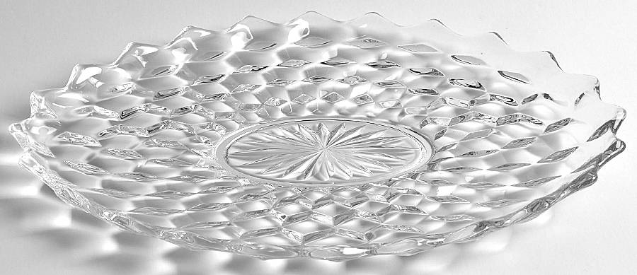 American Clear (Stem 2056) 14'' Oval Torte Plate by Fostoria-1