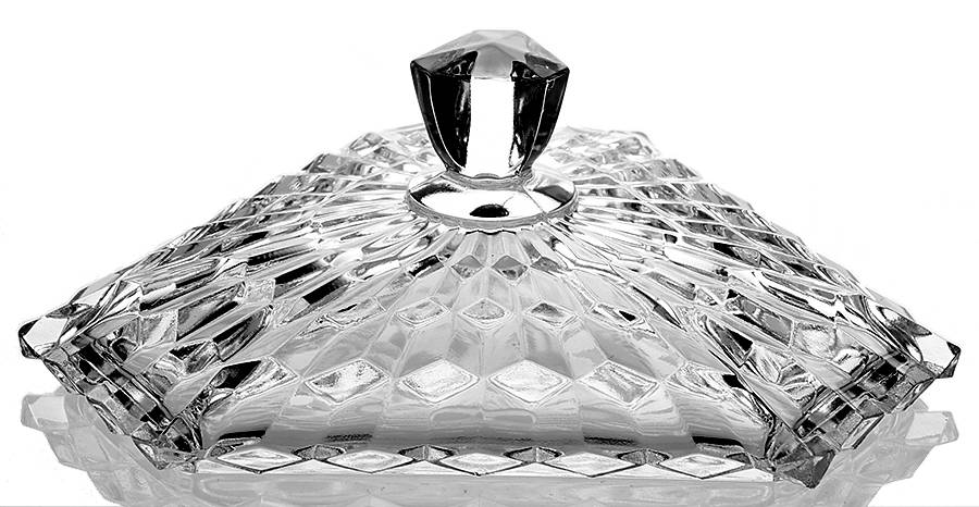 American Clear (Stem 2056) 3-Part Candy Dish, Lid Only by Fostoria-1