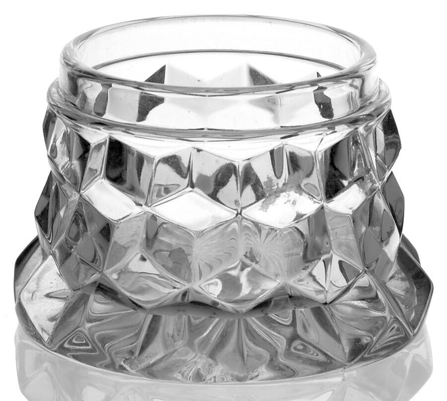 American Clear (Stem 2056) Round Puff Box No Lid by Fostoria-1