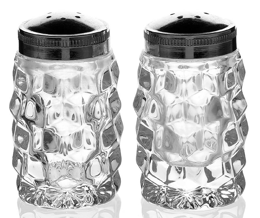American Clear (Stem 2056) Shaker Set with Metal Lids by Fostoria-1