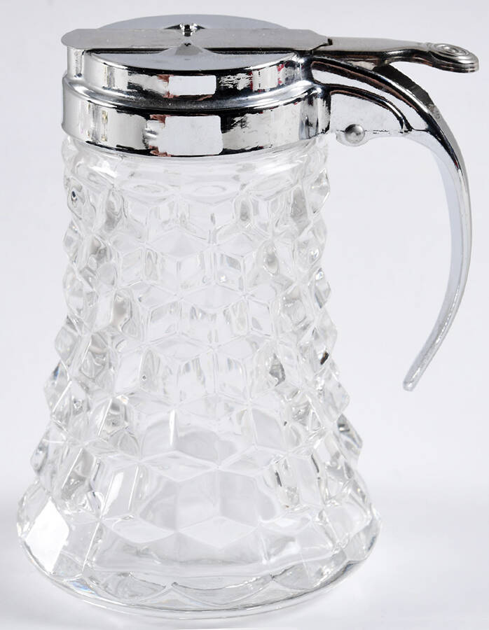 American Clear (Stem 2056) Syrup & Metal Lid by Fostoria-1