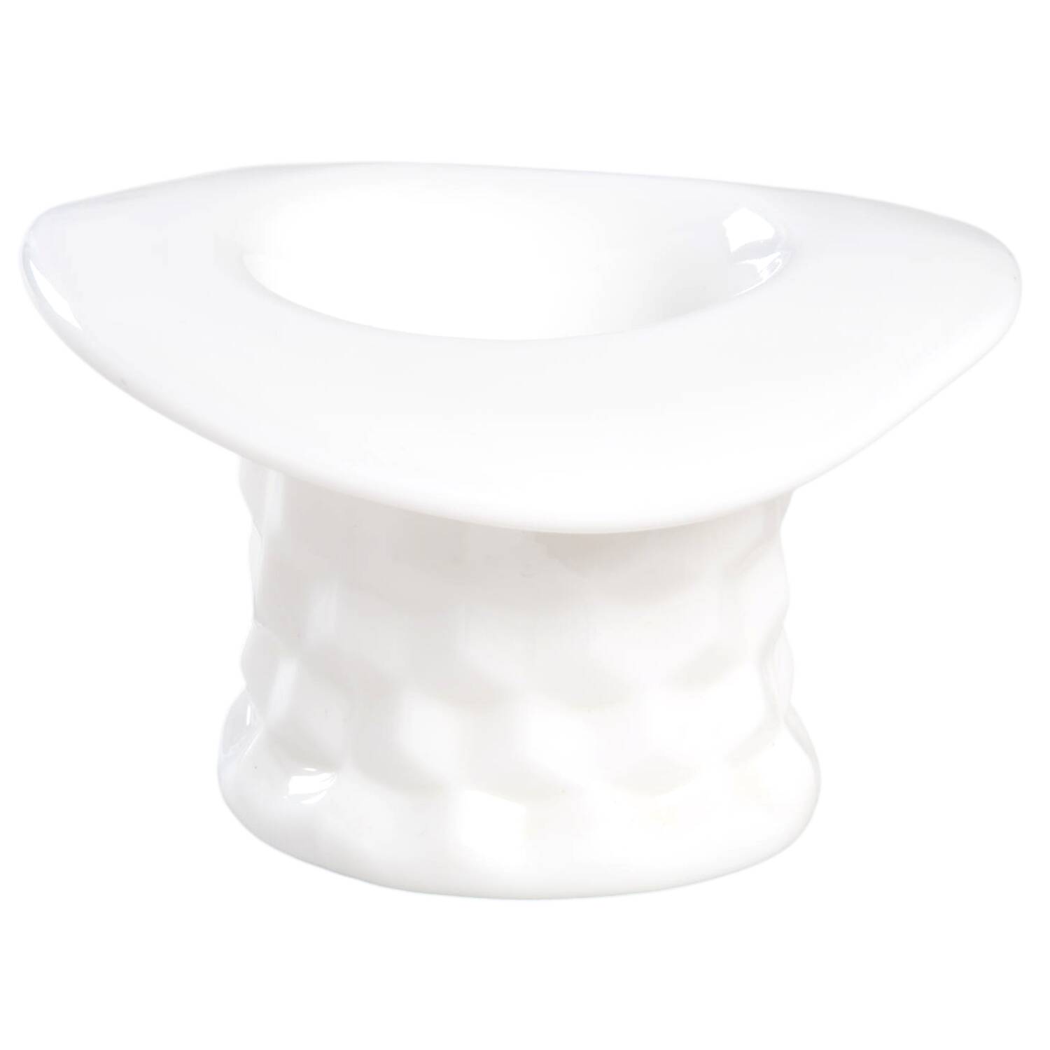 American Clear (Stem 2056) 2" Milk Glass Topper (Top Hat) by Fostoria-1