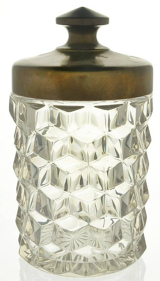 American Clear (Stem 2056) Large Cigar Humidor with Pointed Lid by Fostoria-1