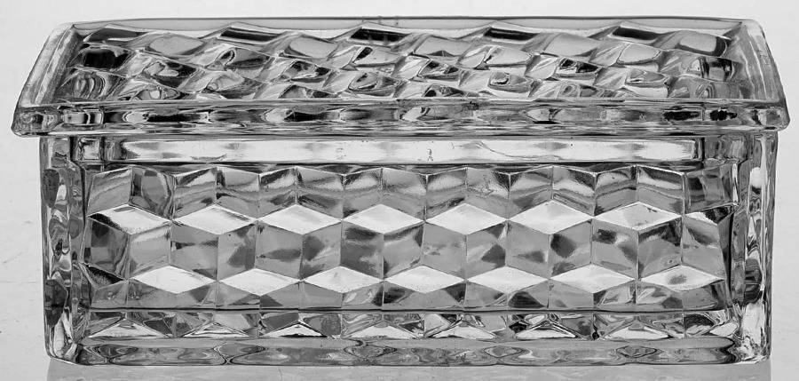 American Clear (Stem 2056) Cigarette/Jewel Box with Lid by Fostoria-1