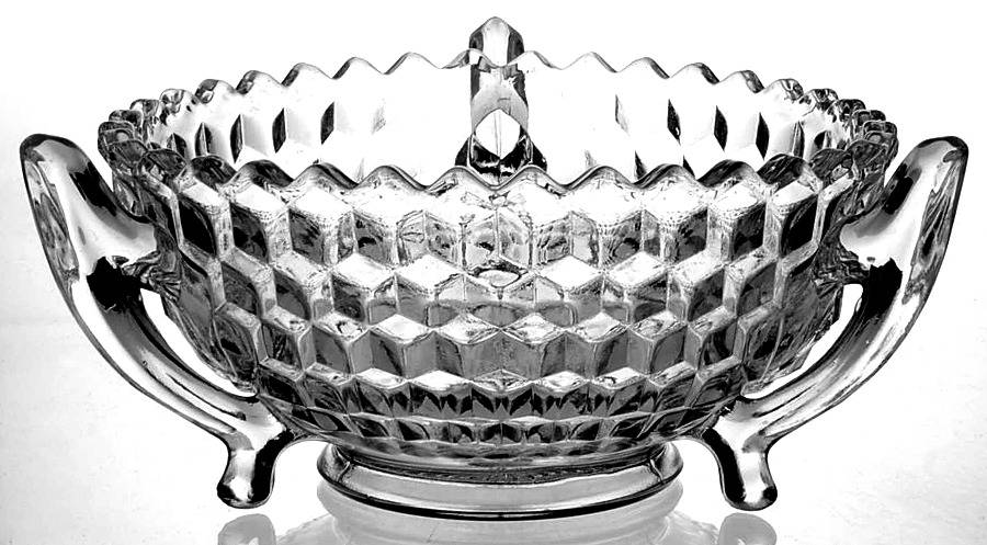 2077 (Clear-Colors) 3-Handled Bowl by James A Jobling-1