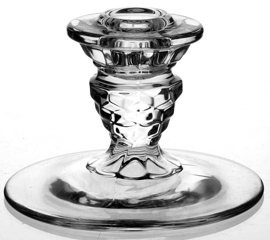 American Clear (Stem 2056) 3" Single Light Candlestick by Fostoria-1