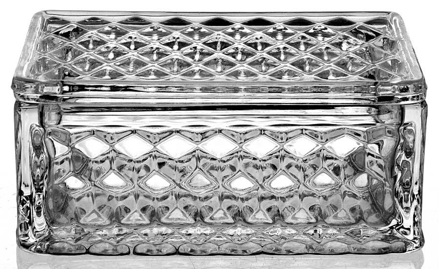 American Clear (Stem 2056) Cigarette Box & Lid by Fostoria-1