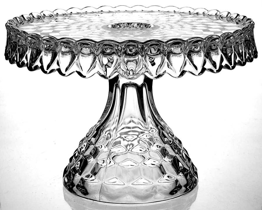 American Clear (Stem 2056) Old Round Cake Stand by Fostoria-1