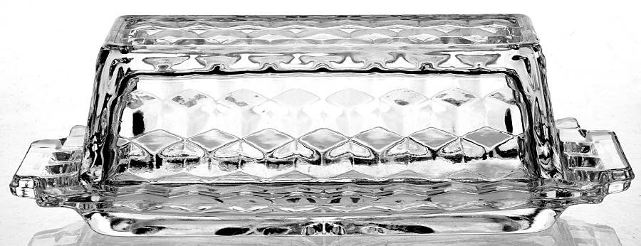 American Clear (Stem 2056) 1/4 Pound Covered Butter by Fostoria-1