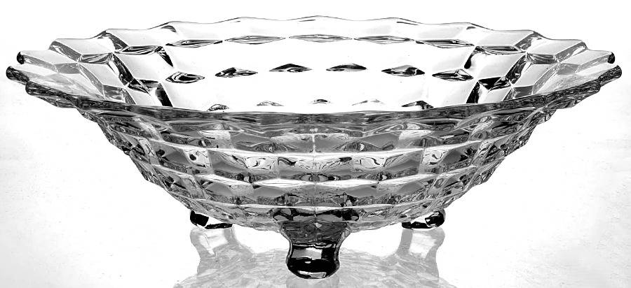 American Clear (Stem 2056) 10" 3-Toed Footed Bowl by Fostoria-1