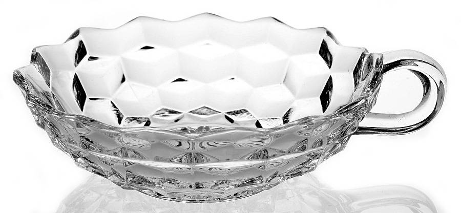 American Clear (Stem 2056) 6" Flared Handled Nappy by Fostoria-1