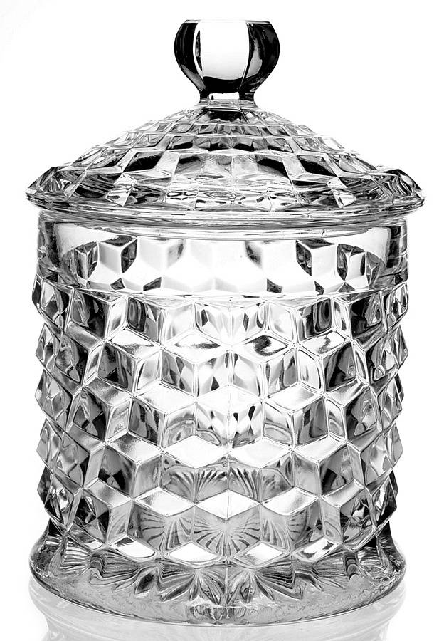 American Clear (Stem 2056) Cookie Jar & Lid by Fostoria-1