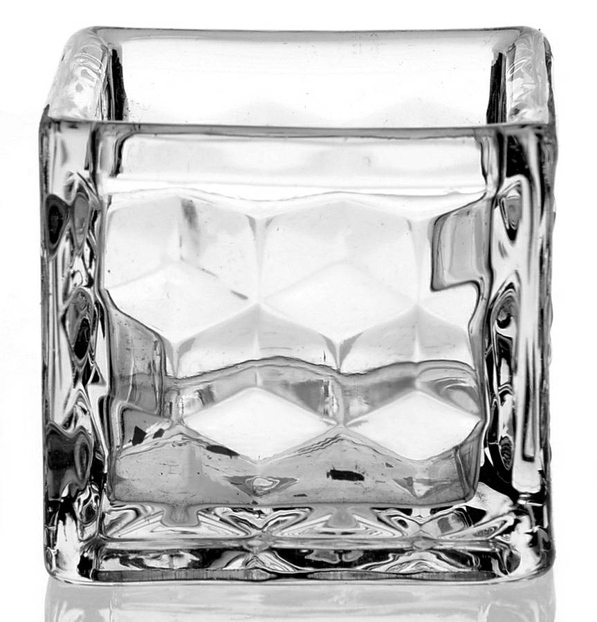 American Clear (Stem 2056) Square Pomade Box No Lid by Fostoria-1