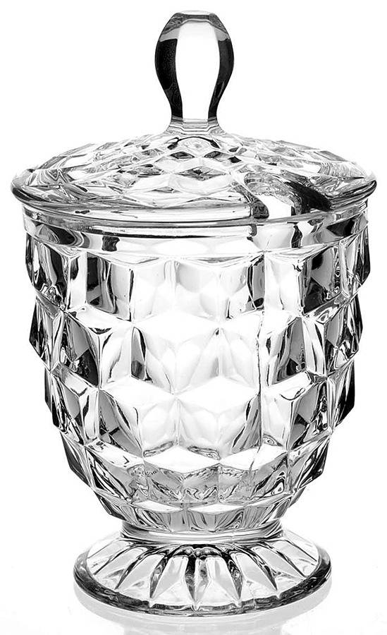 American Clear (Stem 2056) Marmalade & Lid by Fostoria-1
