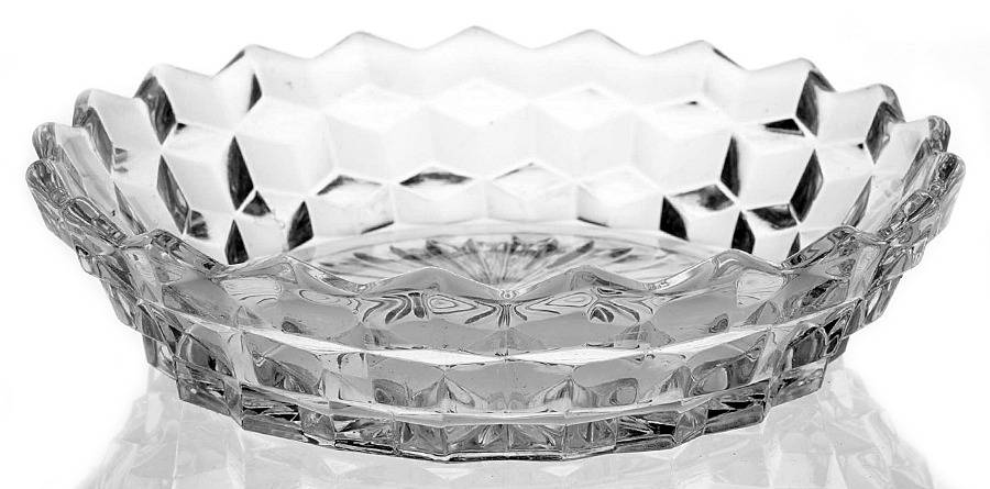 American Clear (Stem 2056) 7" Shallow Round Bowl by Fostoria-1