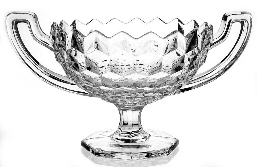 American Clear (Stem 2056) Handled Footed Trophy Cup by Fostoria-1