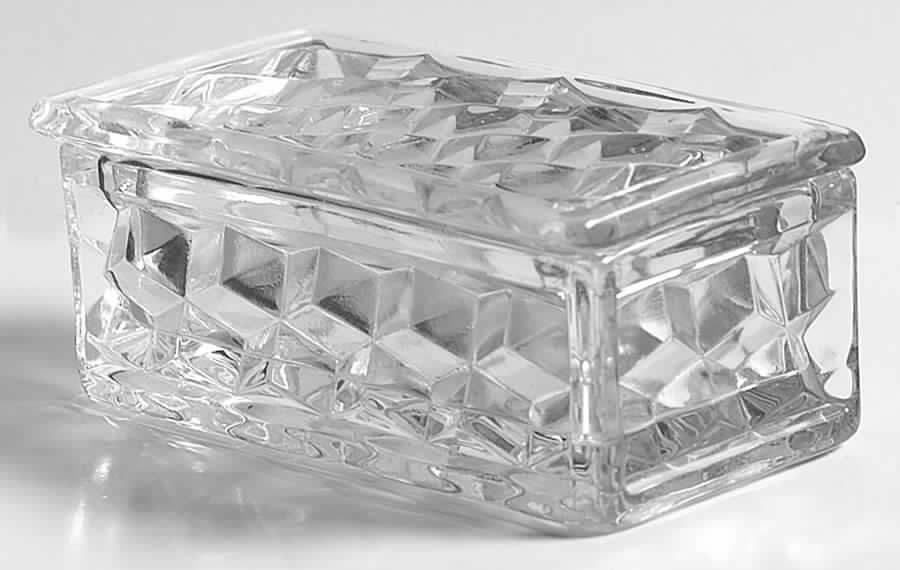 American Clear (Stem 2056) Match (Hairpin) Box & Lid by Fostoria-1