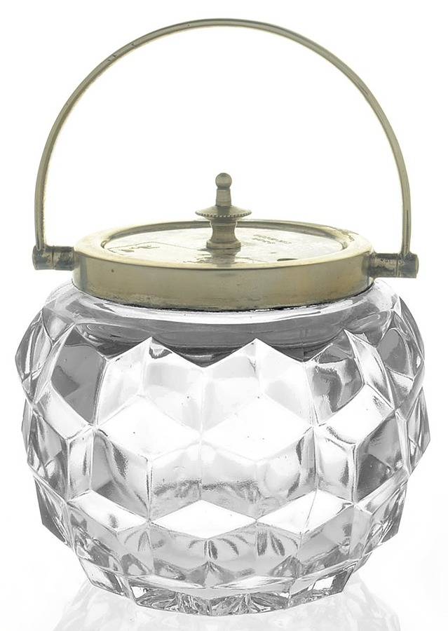 American Clear (Stem 2056) 3" Rose Bowl & Metal Lid by Fostoria-1