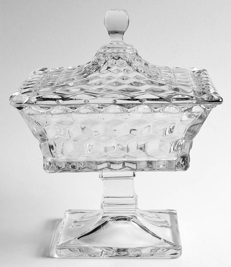 American Clear (Stem 2056) Small Wedding Bowl & Lid by Fostoria-1