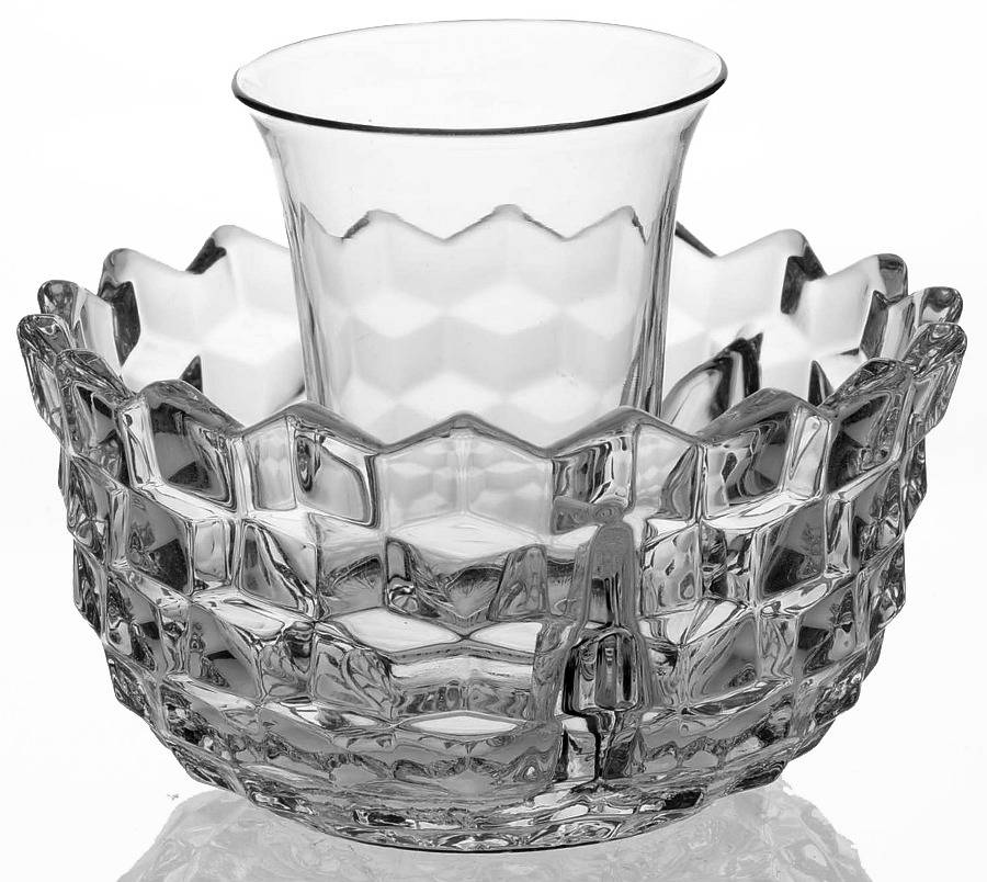 American Clear (Stem 2056) Ice Dish with Tomato Insert by Fostoria-1