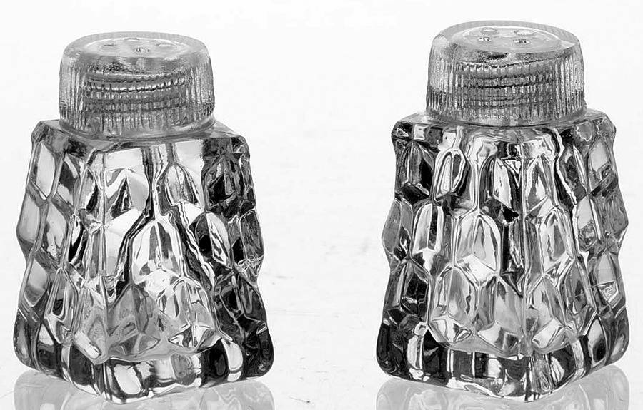 American Clear (Stem 2056) Mini Shaker Set w/Glass Lids by Fostoria-1