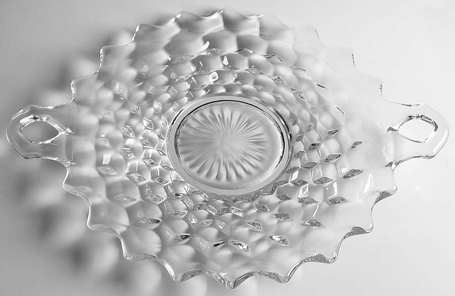 American Clear (Stem 2056) Handled Cake Plate by Fostoria-1