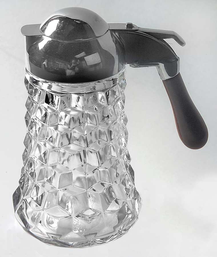 American Clear (Stem 2056) Syrup & Sani Cut Metal Lid by Fostoria-1