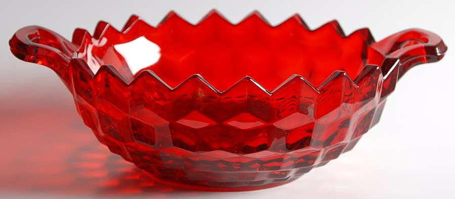 American Clear (Stem 2056) 10" Ruby Handled Bowl by Fostoria-1