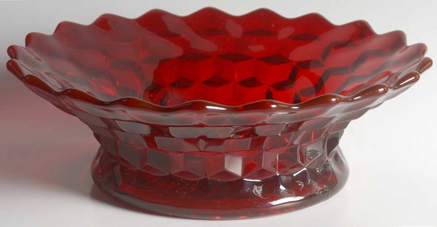 American Clear (Stem 2056) 10" Ruby Centerpiece by Fostoria-1