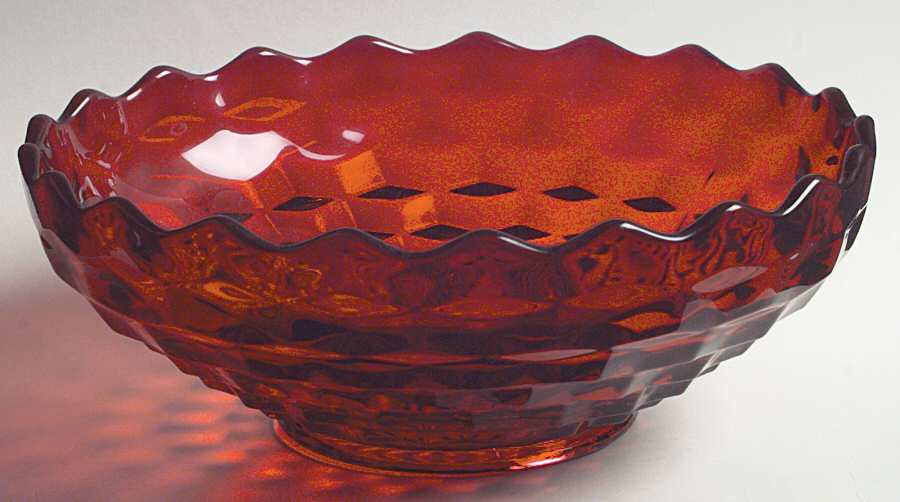 American Clear (Stem 2056) 10" Ruby Footed Bowl by Fostoria-1
