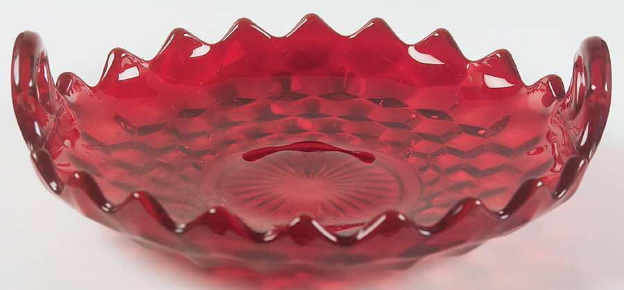 American Clear (Stem 2056) Ruby Handled Utility Tray by Fostoria-1