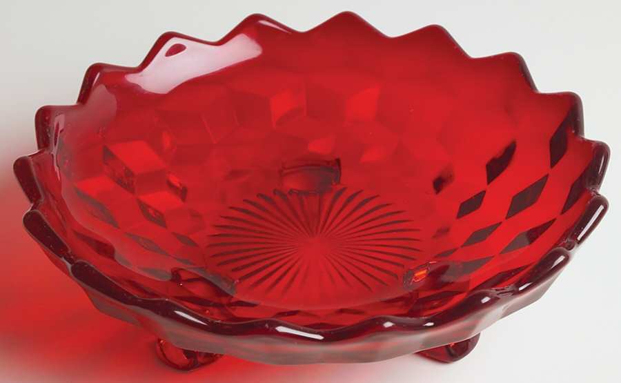 American Clear (Stem 2056) Ruby Bon Bon by Fostoria-1
