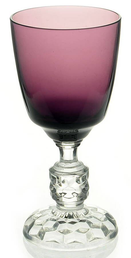 American Lady Amethyst (Burgundy) Wine Glass by Fostoria-1